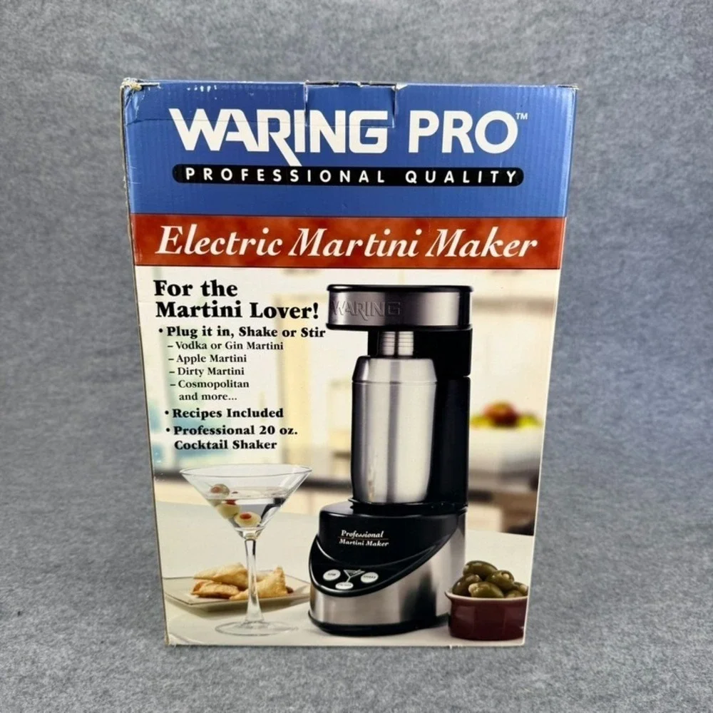 Waring Pro Professional Electric Martini Maker 20 oz Cocktail Shaker New in Box